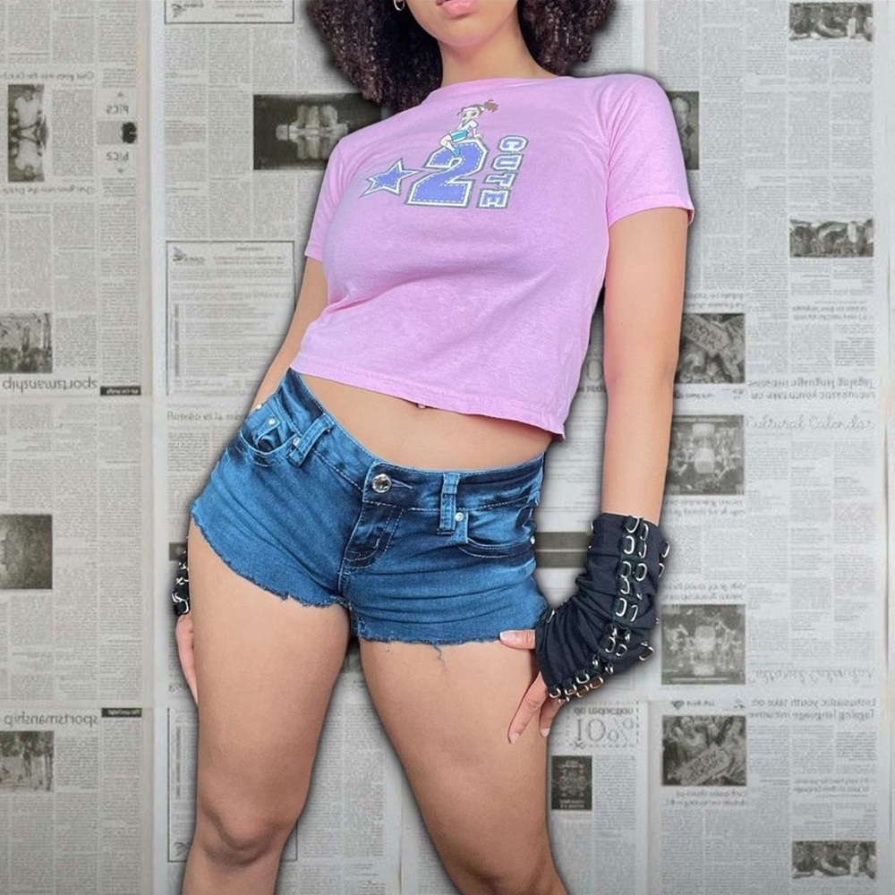 Y2K Frayed Micro Mini Cutoff Shorts